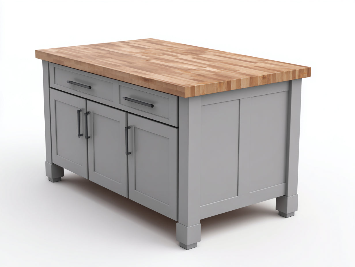 Credenza - legno ingegnerizzato-legno naturale - 150x75x90 cm - grigio-legno naturale - stile moderno