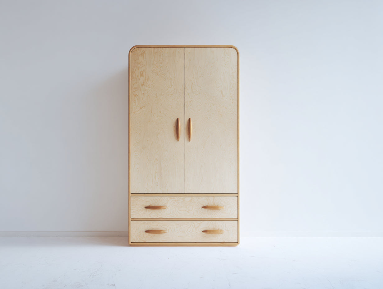 Armadio - Legno di pino - 92x54x176 cm - Legno naturale - Nordico