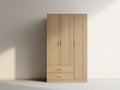 Armadio - Legno ingegnerizzato - 118x56x188 cm - Legno naturale - Moderno