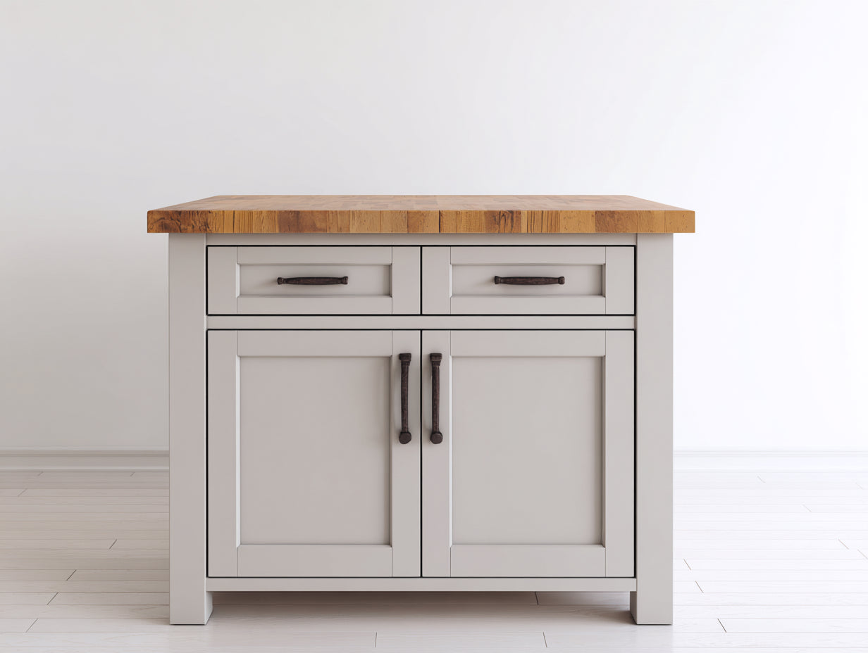Credenza - legno ingegnerizzato-legno naturale - 115x45x85 cm - bianco-grigio-legno naturale - stile moderno